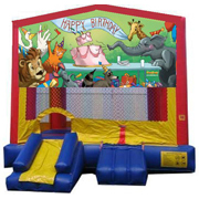 inflatable zoo bouncy castle